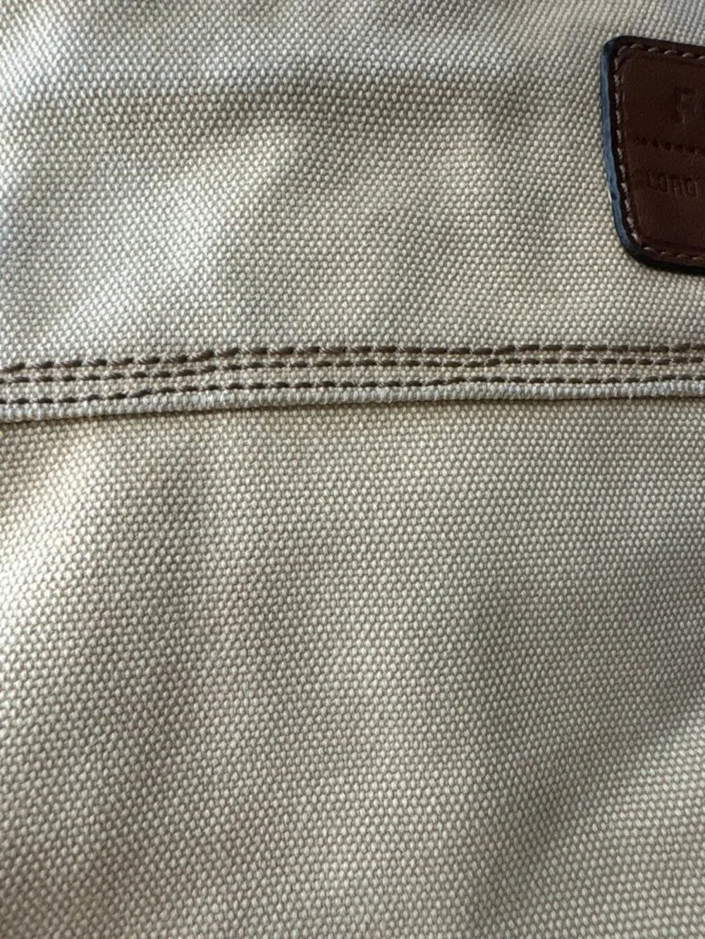 Fossil Long Live Vintage 1954 Collection Leather Trim Canvas Messenger Bag